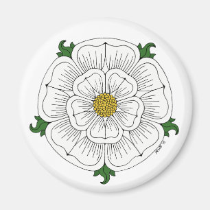 White Rose of York Magnet