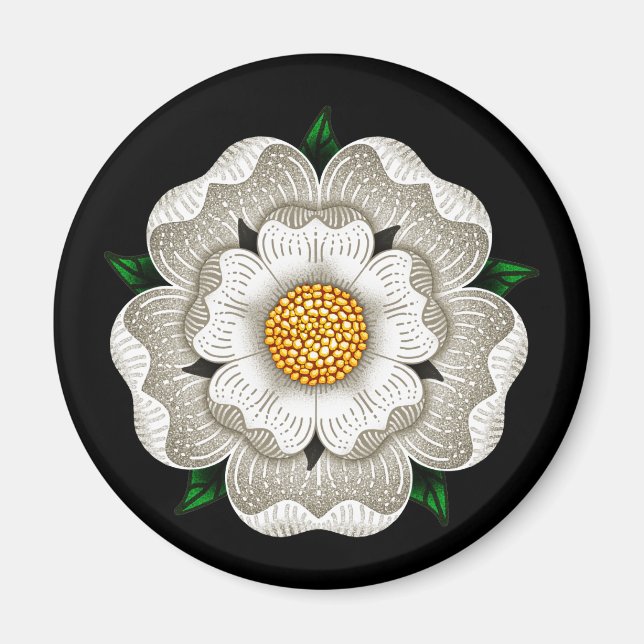 White Rose of York Magnet (Front)