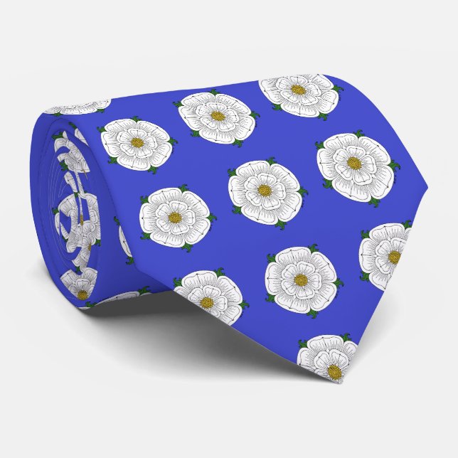 White Rose of York Tie (Rolled)