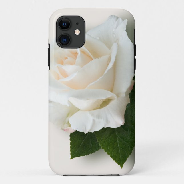 White Rose 'Pascali' Case-Mate iPhone Case (Back)