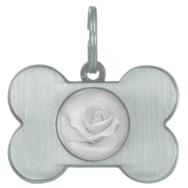 White Rose Pet Tag (Front)