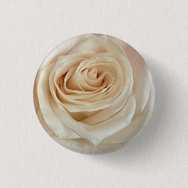 White Rose Photo Button (Front)