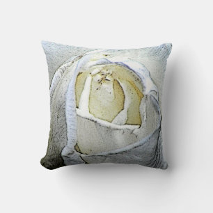 White Rose Photo Cushion