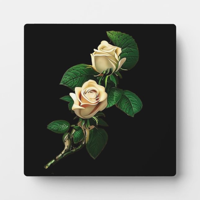 White Rose Plaque (Front)