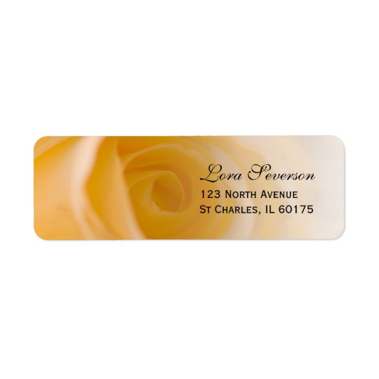 White Rose Return Address Return Address Label