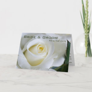 White Rose • Save the Date Card