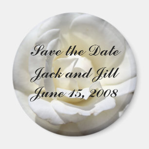 White Rose, Save the Date Magnet