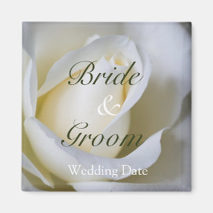 White Rose • Save the Date Magnet