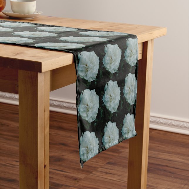 White Rose Short Table Runner (In Situ)