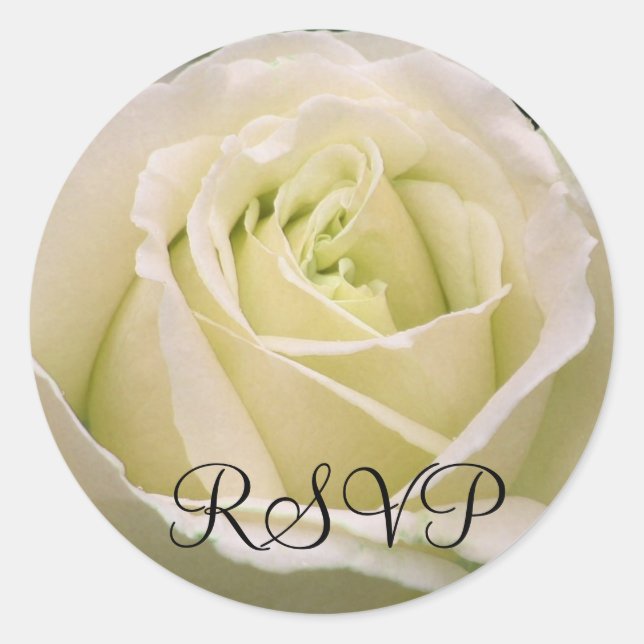 White Rose Sticker (Front)