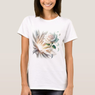 White Rose Surreal: Elegance Beyond Reality 🌹✨ T-Shirt