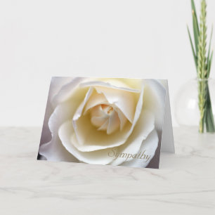 White Rose Sympathy Card