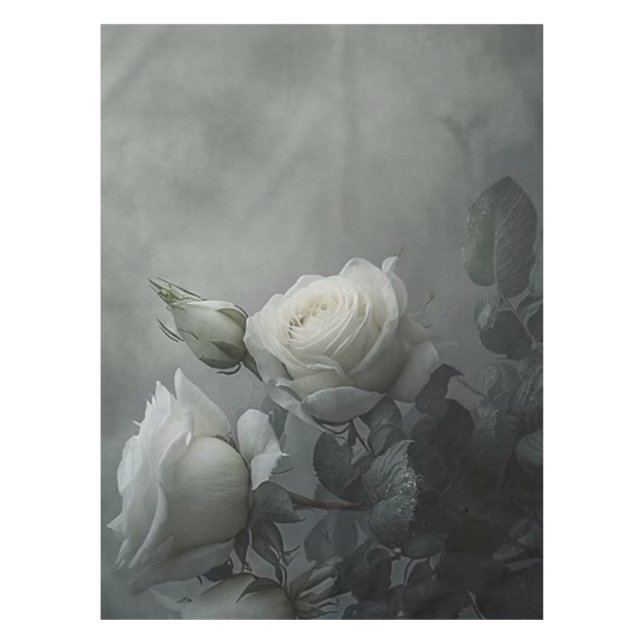 White Rose Tablecloth (Front)