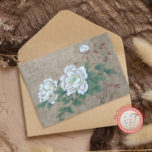 White Rose Thank You Card