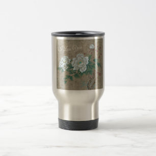 White Rose Travel Mug