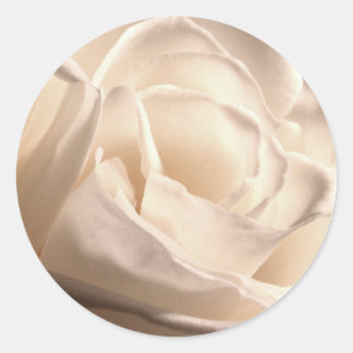 White Rose Wedding Envelope Seal Sticker