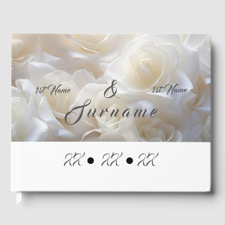 White Rose Wedding Guestbook