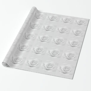 White Rose Wrapping Paper
