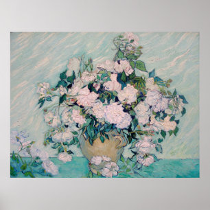 White Roses-1890-Vincent van Gogh Poster