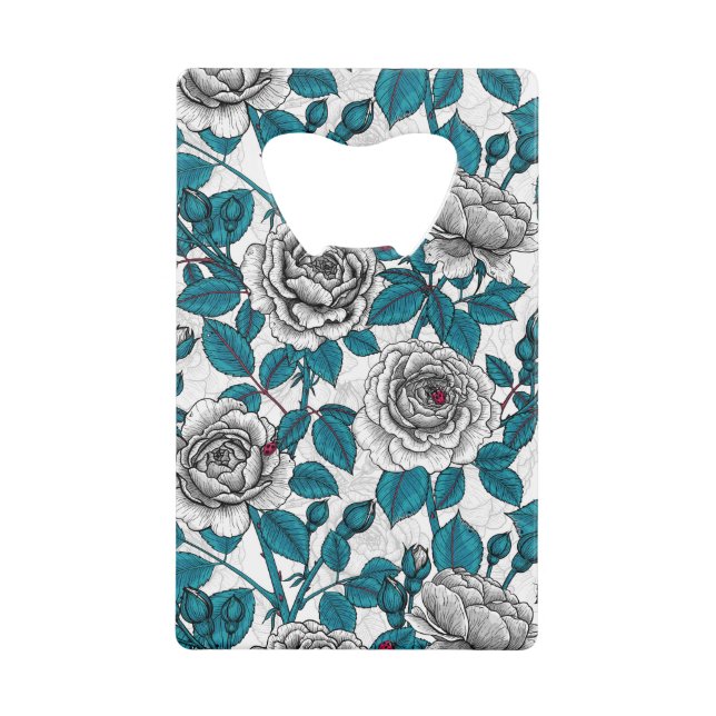 White roses and ladybugs (Front)