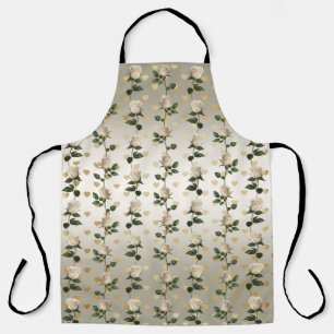 White Roses Apron