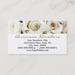 White Roses Business Cards