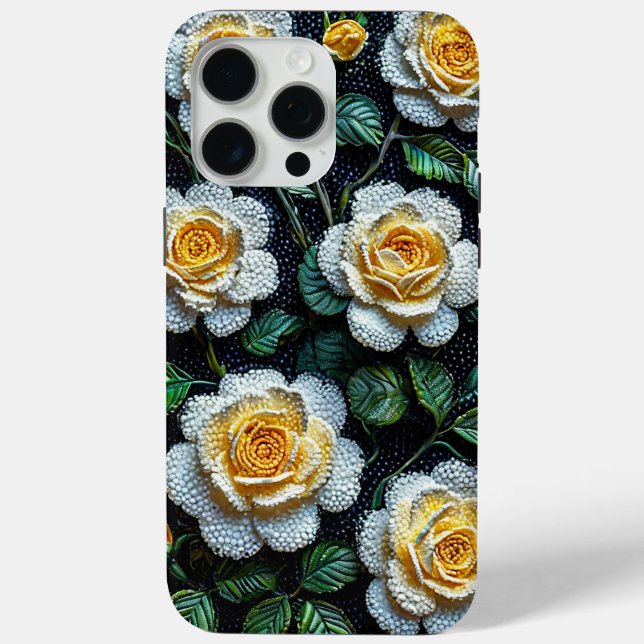 White roses Case-Mate iPhone case (Back)