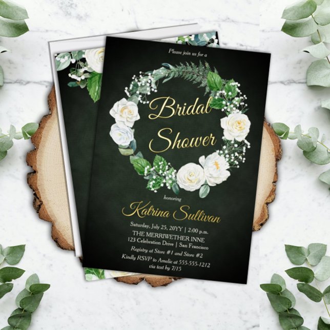 White Roses | Eucalyptus Greenery Bridal Shower  (Creator Uploaded)