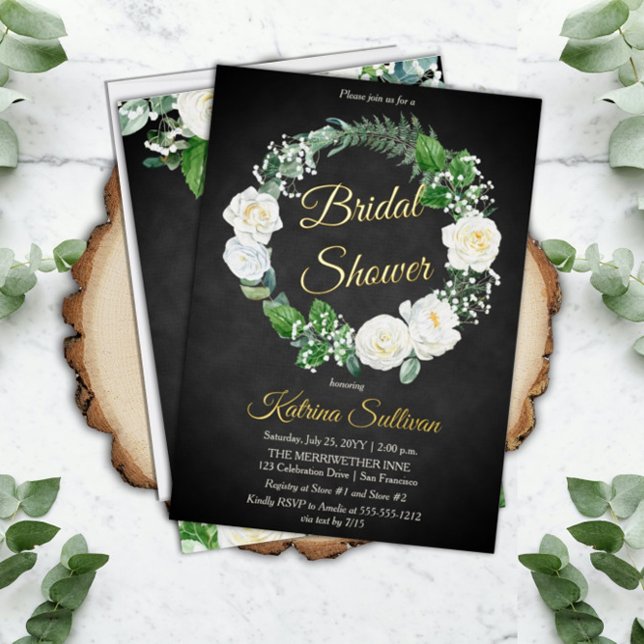 White Roses | Eucalyptus Greenery Bridal Shower  F (Creator Uploaded)