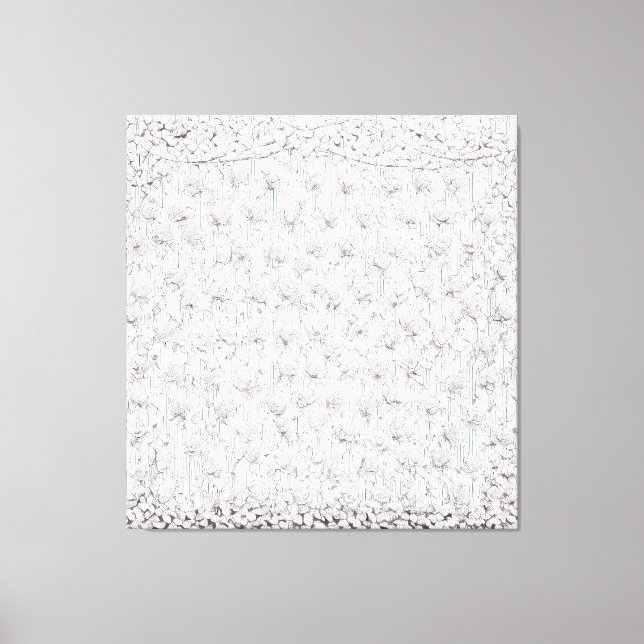 White Roses F Canvas Print (Front)