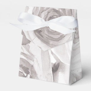 White Roses Floral Rose Modern Elegant Wedding Favour Box
