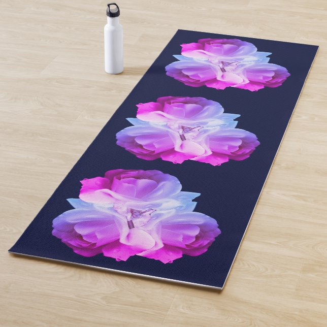 White Roses Flower Art Bouquet   Yoga Mat (In Situ)