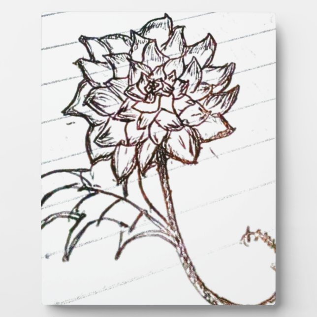 white roses flower plaque (Front)