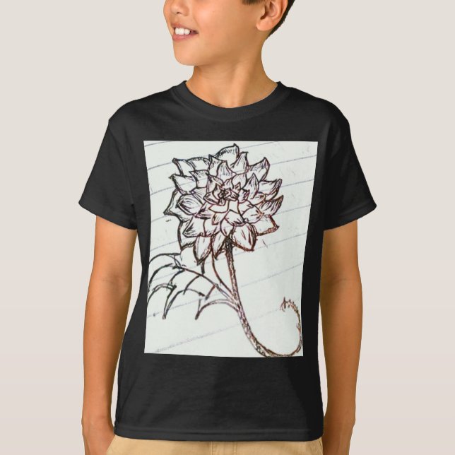 white roses flower T-Shirt (Front)