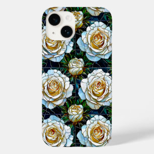White roses flowers Case-Mate iPhone 14 case