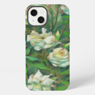 "White roses, green leaves", beautiful flowers iPhone 13 Case