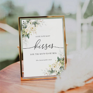 White Roses Guest How Many Kisses Sign