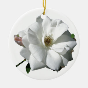 White Roses Party Shower Wedding Blossoms Destiny Ceramic Tree Decoration