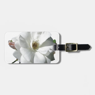 White Roses Party Shower Wedding Blossoms Destiny Luggage Tag