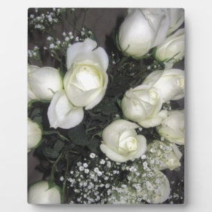 WHITE ROSES PLAQUE