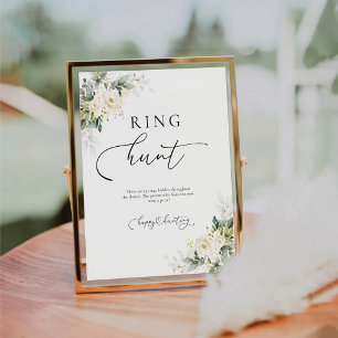 White Roses Ring Hunt Sign