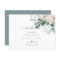 White Roses Sage Eucalyptus Wedding Save Dates