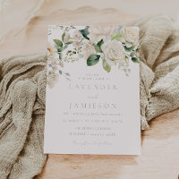 White Roses & Sage Leaf Wedding 