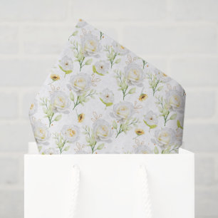 White Roses Tissue Paper