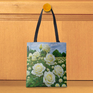 White Roses Tote Bag