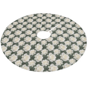 White Roses tree skirt
