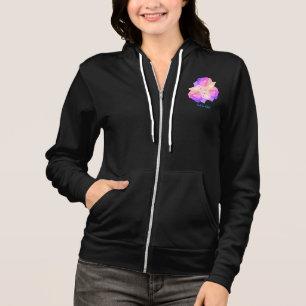 White Roses With Raindrops Bouquet Personalised Hoodie