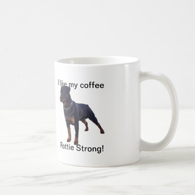 White Rottweiler Mug (Right)