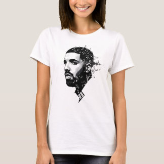 White Round Neck Drake Fan T-Shirt – Canadian Sing