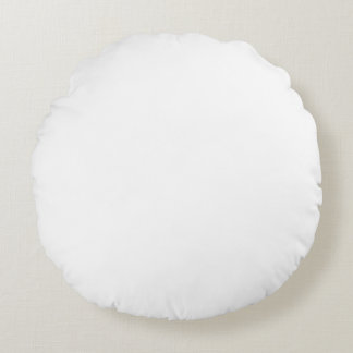 White Round Throw Pillow (16")